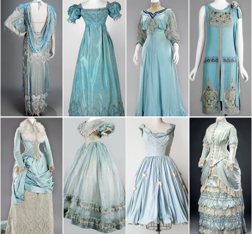 warpaintpeggy:some of my favorite vintage dresses        ↳  blue