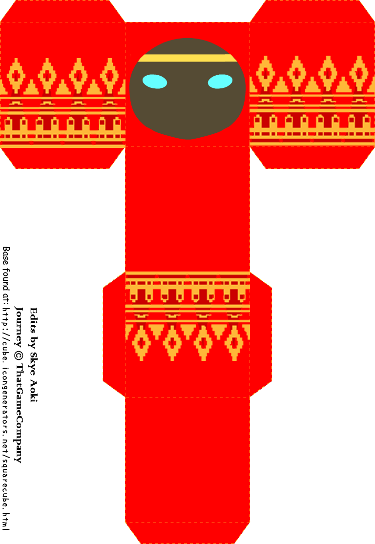 mynamemeanscloud:  I made Journey cubies!! Those square avatars from icongenerator.net