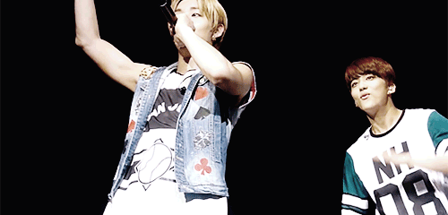 zelou:  youngjae imitating the screaming fangirls as jongup introduced himself 