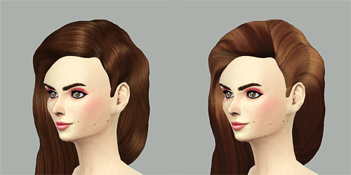 As promised, I tried retexturing the Artemis hair by MissFortuneSims, and I am sad to announce I may