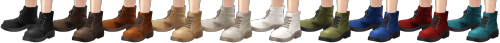 Thunderous BootsComfy but badass lace-up leather boots for your male simmies!! custom thumbnail10 sw