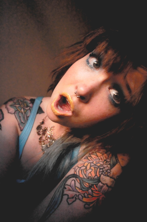 pebblezink-suicide:  ssome photos of meeeeeeeeeeeeeeeeeeeeeeeeee  Sexy lips, beautiful nipples