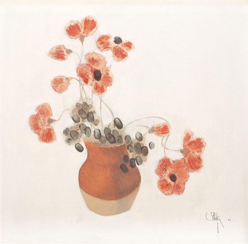 Constantin Piliuță (Romanian, 1929 - 2003)Corn poppies