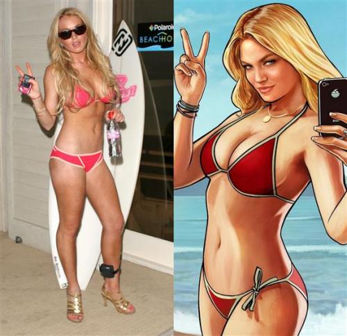 Apparently, Lindsey Lohan is suing the makers of Grand Theft Auto over this picture/character. &lt;f