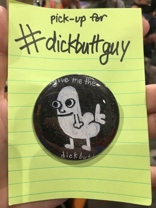 dickbutt guy, purveyor of dickbutts, asked for a dickbutt 208 dickbutts at AX2018 apparently