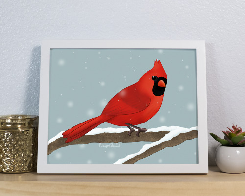 Winter Birds art prints are now on sale in my etsy shop!