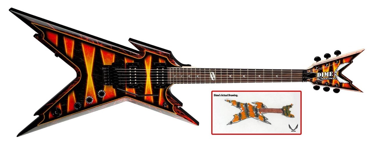 DIME BUMBLEBEE GUITAR DESIGNED BY DIME! HAPPY BDAY VINNIE PAUL!