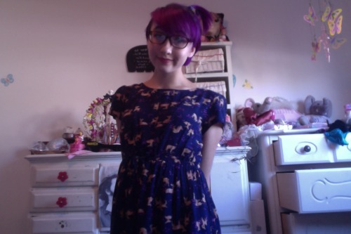 psychedelic-novoselic:  so idk i got a new dress from target that has lil deer all over it