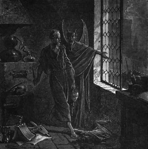 scribe4haxan:Gilles de Laval, baron de Retz - Émile Bayard, from Histoire de la magie (History of magic), by Paul Christian, Paris, 1870