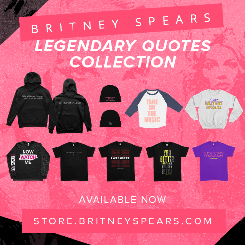 I wasn’t good, I was GREAT! The Legendary Quotes collection is here! 🗣️ New merch pieces inspired by my song lyrics and quotes from my memoir, The Woman in Me. Get yours at https://store.britneyspears.com 🛍