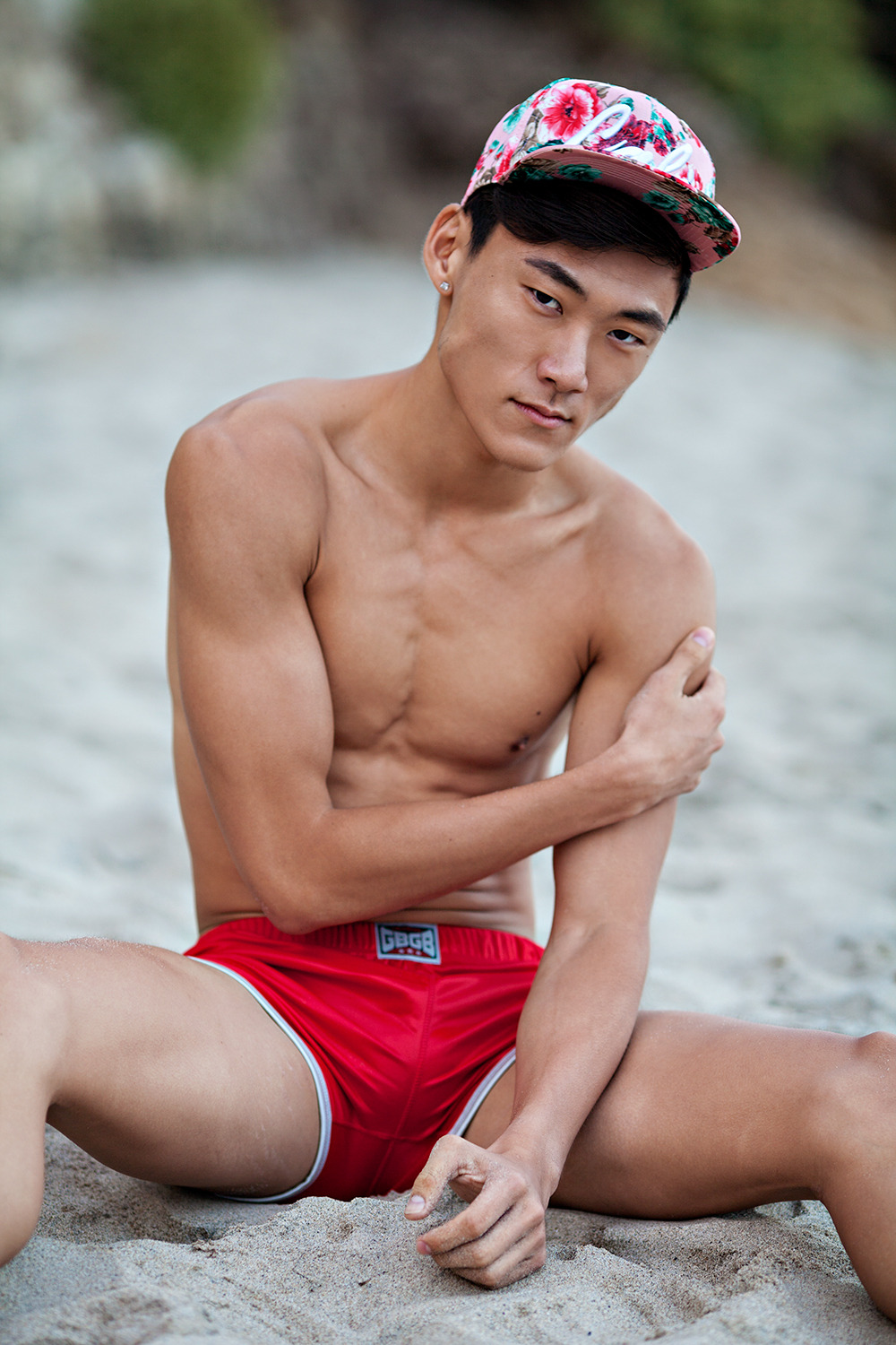 Clarence Chow, with ANTI Management in New York. From a 2017 session on a beach near