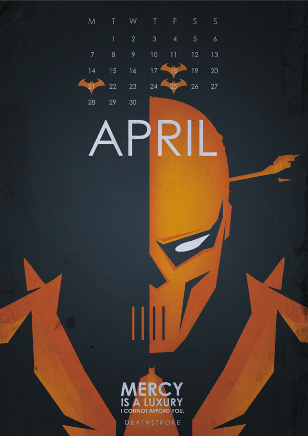 thecyberwolf:  Batman: Gotham’s Most Wanted - 2014 Calendar (Part 1) by Abdudavids -