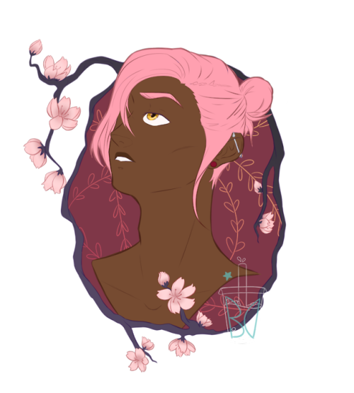 trying out a new watermark! This is just a BNHA OC I made on the spot, pretty flower boi