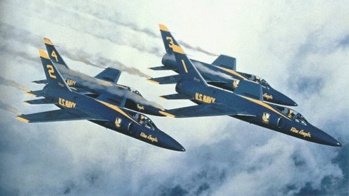 myaerospacepics:The Blue Angels Aircraft History