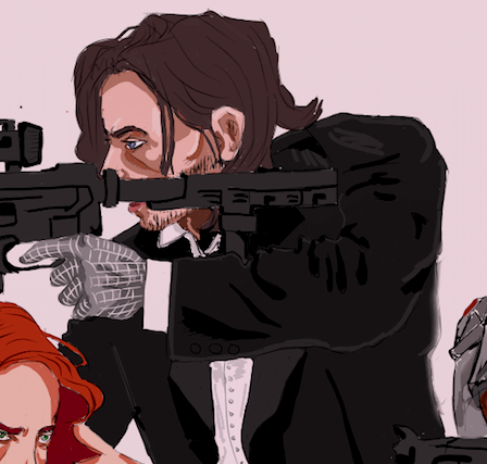 demonsboy:no background yet but i did remember to give bucky legs so thats a,,,, step up 