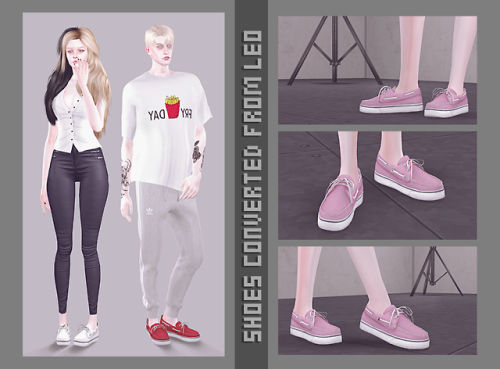magic-bot:  Convert shoes @leo-sims △ bgc  △ original texture and mesh here (decor) △ custom ic