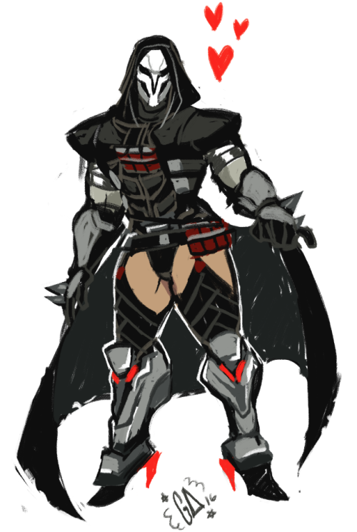 ghostalebrije:  I hate OVERWATCH because they made Reaper have killer big thighs and then don’t show them and Im honestly insulted by that, so me and a couple of friends have decided to fix that and heres my take on it.Next victim: Genji’s BUTT