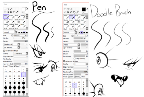 mistercakerz: Here are the brushes I mainly use in Paint tool SAI! Feel free to use them!!