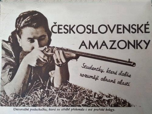 vonholeczek:Czechoslovak AmazonsYoung female college students on military exercise. Girl from title 