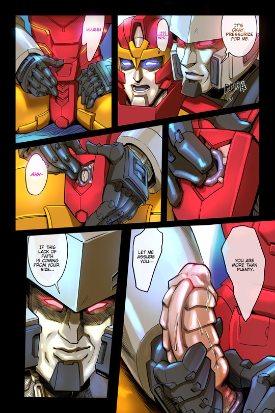 robo-hunter-chaim:  Megatron X Rodimus  Honestly, Megatron could teach Rodimus how