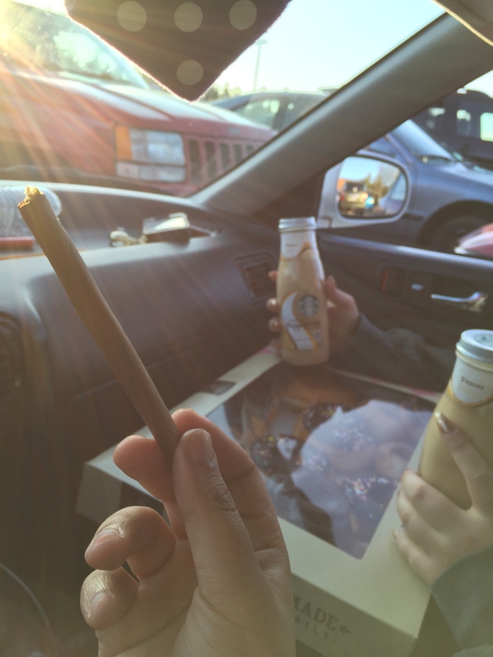 tokingtime:  Blunts donuts and coffee with mersadiesjane