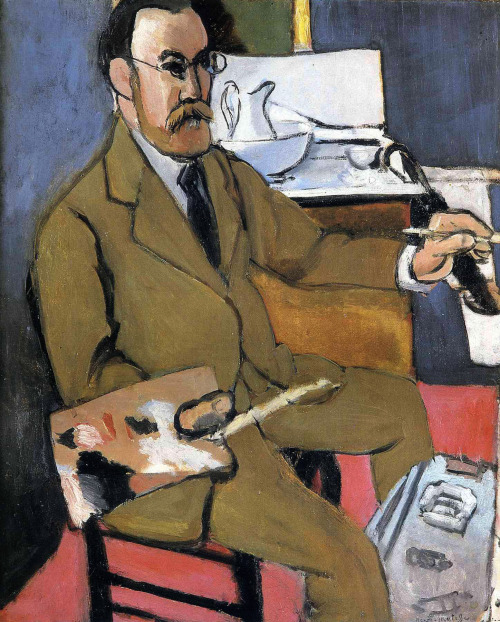 ageoftheart: Self-portrait of the week N°8: Henri Matisse (1869-1954) Year: 1918T
