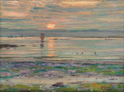 Costal Landscape  -  Ole JuulNorwegian 1852-1927