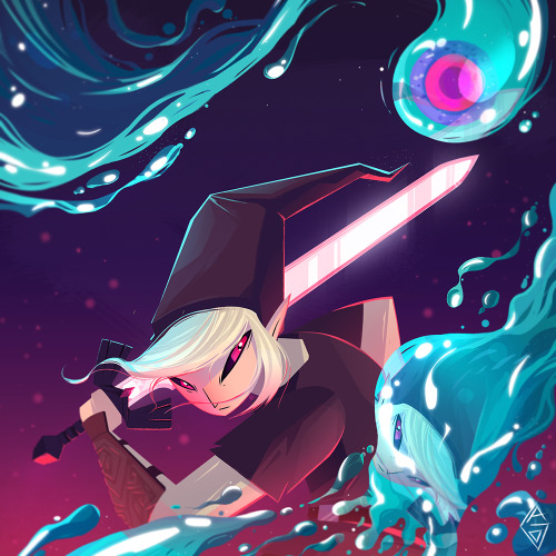 DARK LINK. Doing some villains redesigns for an upcoming event. I always find dark link kind of a tr