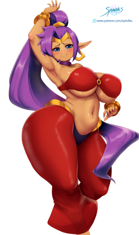 Adult Shantae The big hipped, belly dancing half genie wins~ I’m planning on doing a lot more 