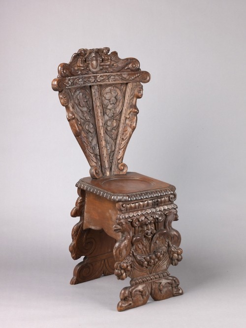 the-met-art: Side chair (sgabello a dorsale)) by Alois Überacher, Robert Lehman CollectionMediu