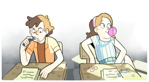 birbykind:birbyarts:some relativity twins and some relativity TEENZi will never stop loving this au
