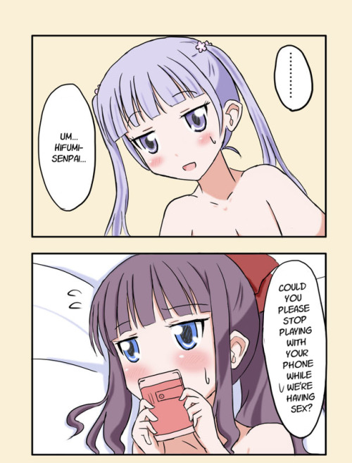 wholesomeyuri: ✧･ﾟ: *✧ The Very Definition of Awkward Sex ✧ *:･ﾟ✧♡ Characters ♡ : Aoba Suzukaze &hea