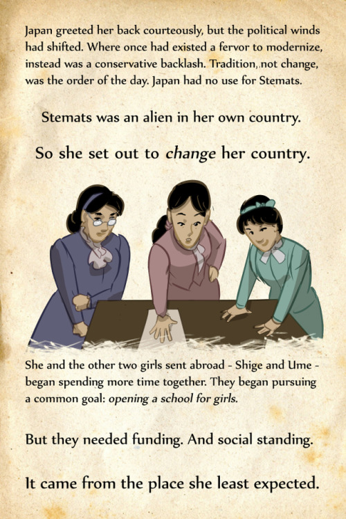 rejectedprincesses:  Sutematsu Oyama (1860-1919): Japan’s First College-Educated Woman   Full entry (with footnotes) here. Patreon here. Art notes behind the cut. Keep reading 