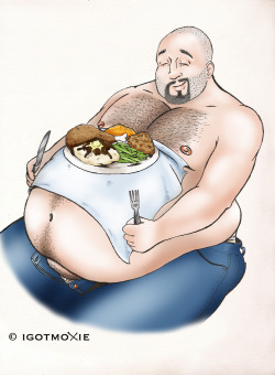 moxoutthebox:  … re-upping an oldie but a goodie for T-Day …Happy Thanksgiving Bigguys!Hit the table HARD. Get those holiday pounds.