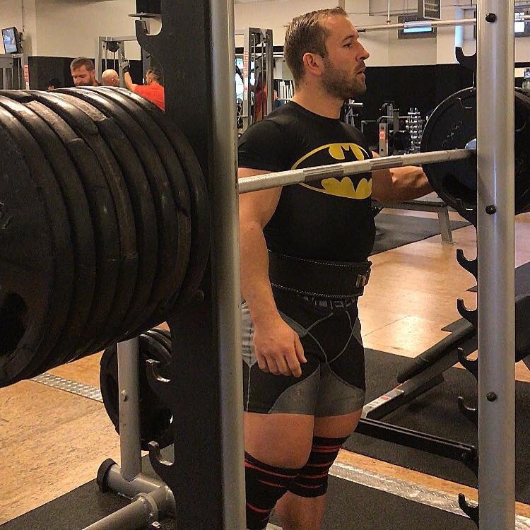 Robert Forstemann - Squatting 260kg/573lbs, approximately 2.85 times his body weight.