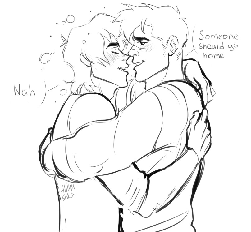 alilyushka:  Modern AU, in which Keith very rarely drinks and he has a reason.  