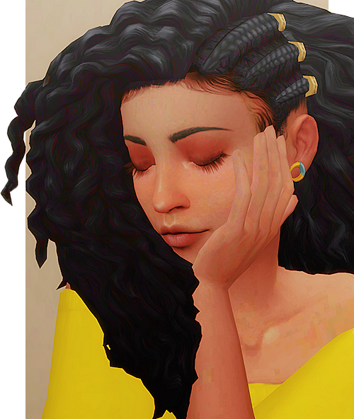 Cornrows & Curls by @leeleesims1Dragging myself out of my lazy hiatus for this gorgeous hair (oh, and mermaids and beaches). I tried so many mermaid previews but just couldn’t get them to work out, so have a boring regular preview instead boo. Comes...
