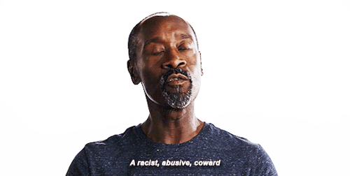 murderonthemattress:jassntodd:Don Cheadle about Donald TrumpI fist-pumped at this part.  Don Cheadle