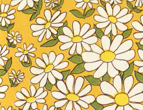 thegroovyarchives:Mid-Century Daisy Wrapping Paperfrom All Wrapped Up! Groovy Gift Wrap of the 1960′
