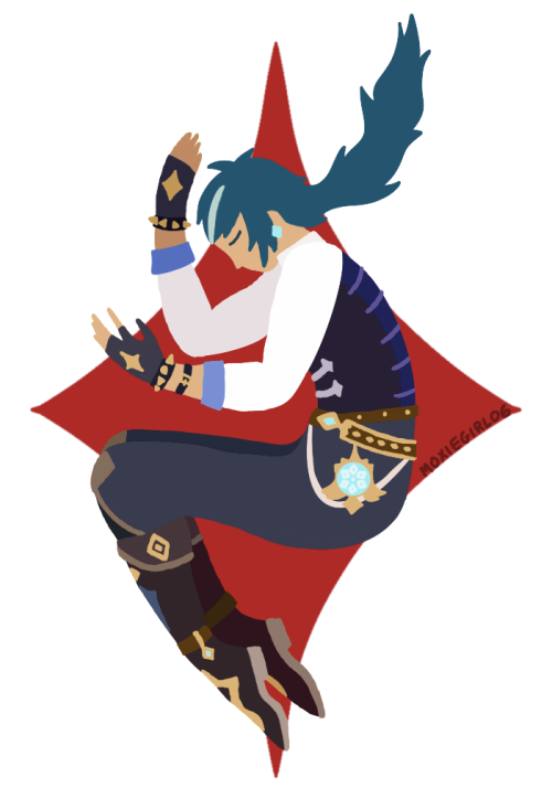 A Little Experiment With Lineless Art I Did A While Ago Ft. Kaeya