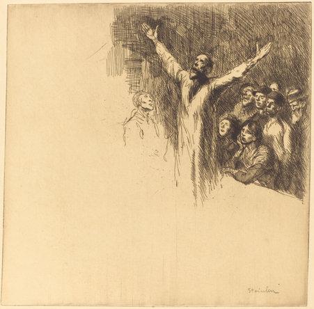 theophile-steinlen:  Le Prophete, 1902, Theophile