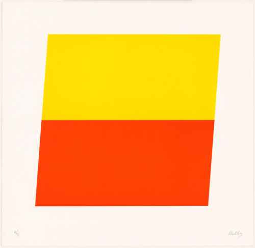 ellsworth-kelly: Yellow Red-Orange from Series of Ten Lithographs, Ellsworth Kelly, 1970, MoMA: Draw