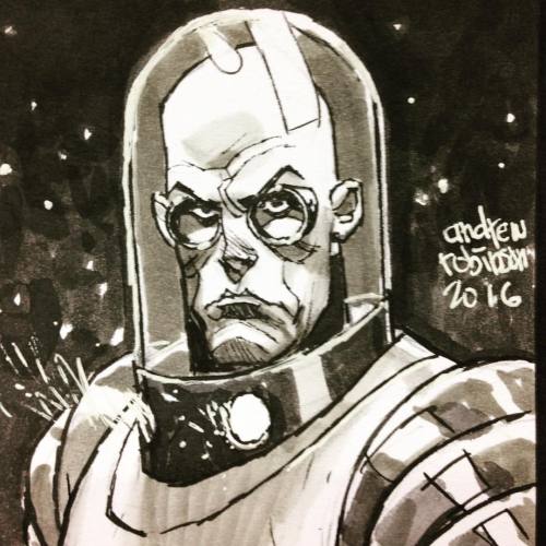 Mr. Freeze inked in AA at @denvercomiccon. #andrewrobinson #mrfreeze #dccomics (at Denver Comic Con)