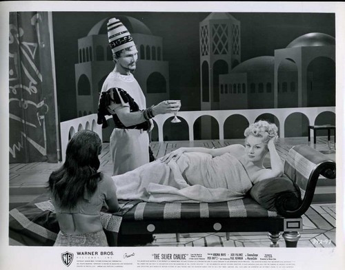 Virginia Mayo and Jack Palance in “The Silver Chalice,” set in Greece.Paul Newman, 