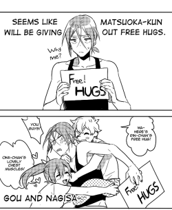 grallais:  Seems like Matsuoka-kin will be giving out free hugs.  ううりん ■Posted with permission. 