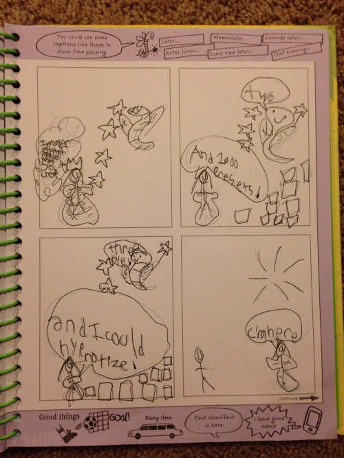 sahoni-stuff: flavoracle: My daughter has started drawing her own comics. She was so proud while sho