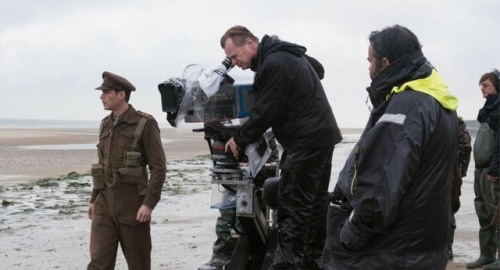 pickledelephant:Christopher Nolan while filming Dunkirk (2017)