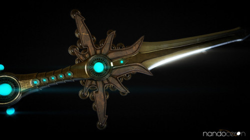 Eldpunk Sword: High poly model byNando CerónHigh-poly inspired by El'druin, the sword of justice wie