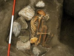 sixpenceee:  FRANKENSTEIN MUMMIES FOUND An international team of archaeologists have discovered that two mummies found on an island off the coast of Scotland are, like Dr. Frankenstein’s monster, composed of body parts from several different humans.