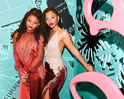 Chloe and Halle Bailey at Tiffany & Co. 